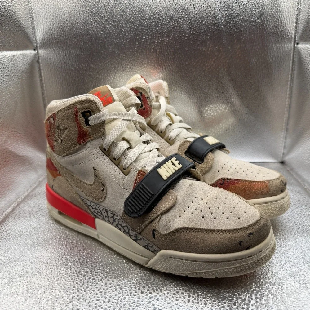 Size 7Y Nike Air Jordan Legacy 312 GS Sail Desert Camo Kids Shoes‎ AT4040-126